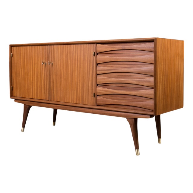 Scandinavian Mid-Century Modern Sideboard in Teak by Sven Andersen For Sale