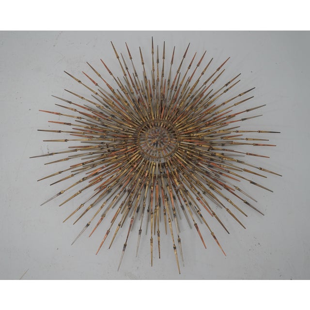 Mid-Century Modern William Bowie Mid Century Modern Brutalist Sunburst Sculpture For Sale - Image 3 of 10