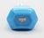 Blue Circa 1920s Art Deco Octagonal French Blue Opaline Glass Snuff Bottle For Sale - Image 8 of 9