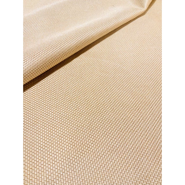 Modern Modern Woven Champagne Designer Fabric - 33 Yards For Sale - Image 3 of 3