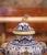 19th Century French Rouen Revival Faience Covered Urn With Ram Masks For Sale In Dallas - Image 6 of 11