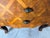 Vintage Italian Burl Olive Wood Parquetry Two-Drawer Miniature Chest With Shell-Form Handles For Sale - Image 4 of 12