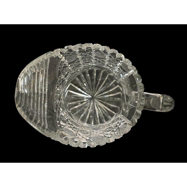 Antique Abp American Brilliant Period Cut Glass Pitcher Tankard. For Sale - Image 9 of 10