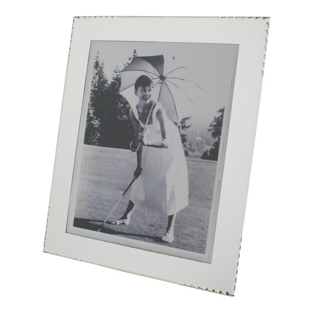 French Mirrored Glass Picture Frame, Circa 1940 For Sale