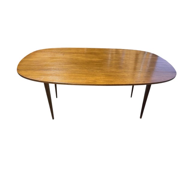 Broyhill Brasilia Harvest Drop Leaf Table Walnut, Circa 1960s Attributed For Sale - Image 13 of 18