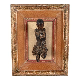 Framed 17th Century Santo Fragment For Sale