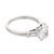 1950s Mid Century Gia 1.02 Carat Old Mine Cut Diamond Platinum Engagement Ring, Size 6 For Sale - Image 5 of 8