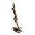 Late 20th Century Monumental Lubomir Tomaszewski Signed Wood and Copper Bird Sculpture Seven Feet Tall For Sale