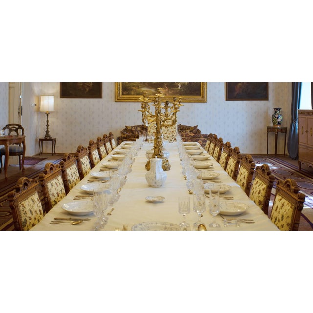 19th Century Walnut Château Chairs, Set of 16 For Sale - Image 3 of 10