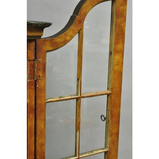 Antique English Adams Style Distress Hand Painted Narrow Secretary Writing Desk For Sale - Image 17 of 18