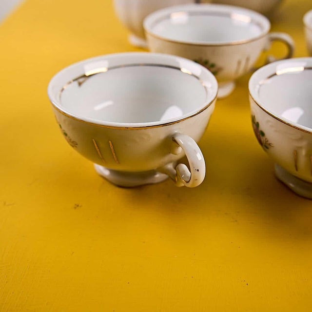 Ceramic Vintage Coffee Service for 6 from EMS, Japan, Set of 15 For Sale - Image 7 of 12