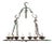 Mid 20th Century French Eight-Light Chandelier For Sale