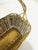 1940s Vintage French Brass Wine Basket Holder For Sale - Image 4 of 8