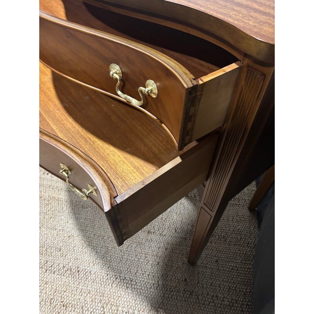 Pair of Serpentine Front Nightstand For Sale - Image 10 of 17