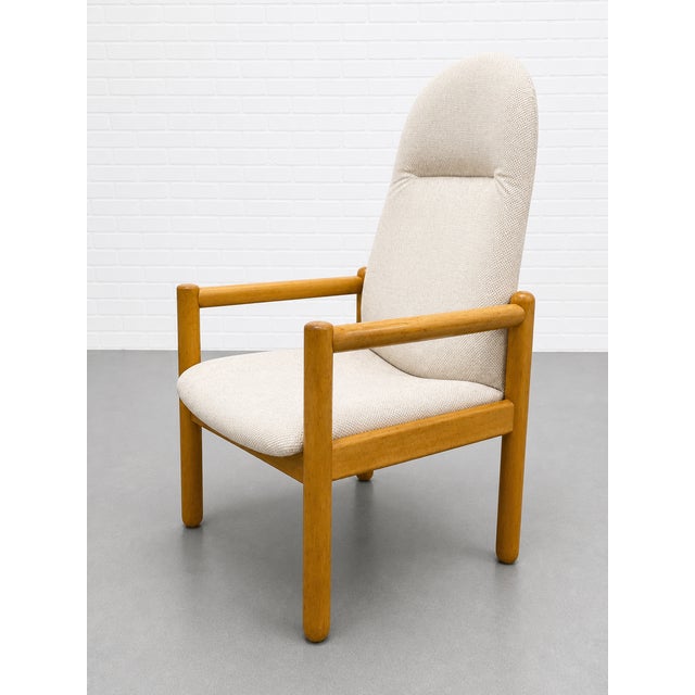 Pair of Oak Mid Century Modern Lounge Chairs | Danish MCM Armchairs, C. 1960’s For Sale - Image 9 of 10