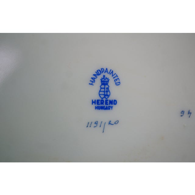Late 20th Century Herend Hungary Rothschild Bird China Serving Plates Bowls Cachepots - 30 pcs For Sale - Image 17 of 18