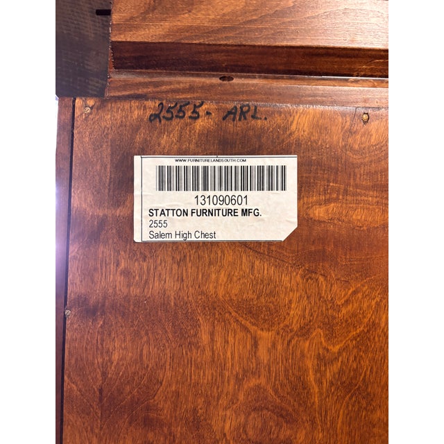 Timeless Handcrafted Statton Cherry Bedroom Furniture For Sale - Image 6 of 17
