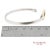 18k(750) Yellow Gold and Tiffany & Co 925 Sterling Silver Heart Bangle Bracelet For Sale - Image 11 of 13
