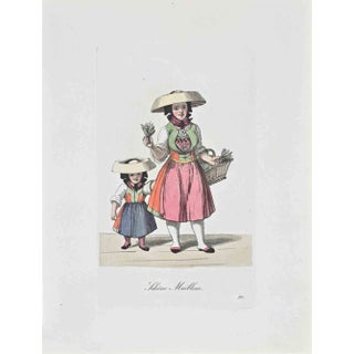 Christoph Suhr, Schone Maiblom, Etching, 1808 For Sale