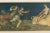 Vintage cromolithograph print applied on plywood, realized after a 1508 fresco by Baldassarre Peruzzi, now hosted in Villa...