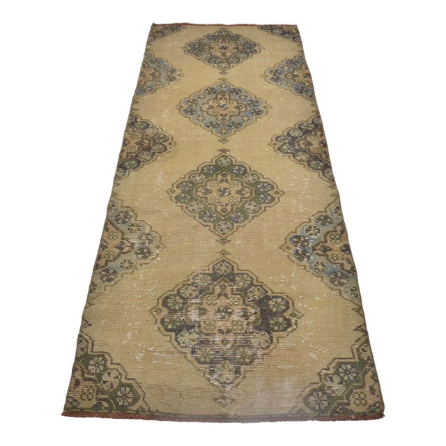 1960s Biege Turkish Ethnic Rug For Sale