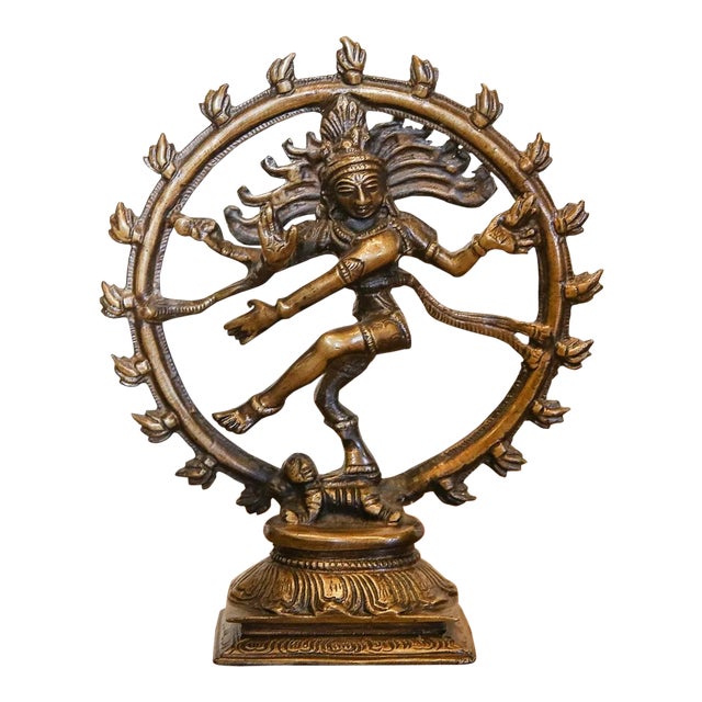 Small Brass Nataraja Statue For Sale