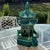 Vintage Large Scale Palm Beach Style Green Glazed Pagoda Centerpiece For Sale - Image 9 of 18