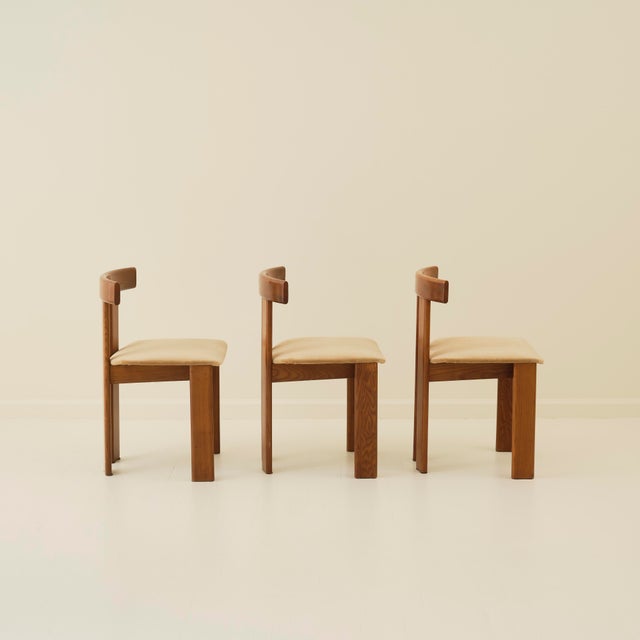 1960s Luigi Vaghi Dining Chairs in Walnut, Set of 6, Italy 1960s For Sale - Image 5 of 12