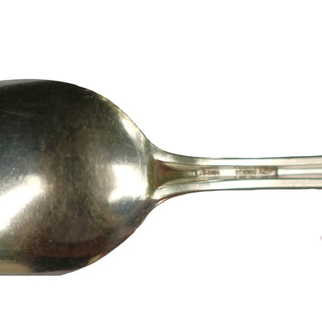 1910 Antique Alvin Sterling Silver Teaspoons Hamilton Pattern Monogrammed T-Set of 6 For Sale In Cincinnati - Image 6 of 6