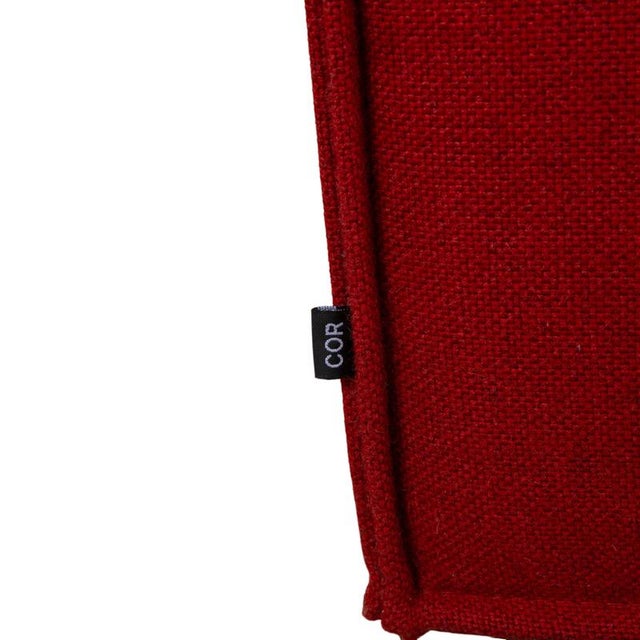 Textile Trio Stool in Red Fabric from COR For Sale - Image 7 of 10