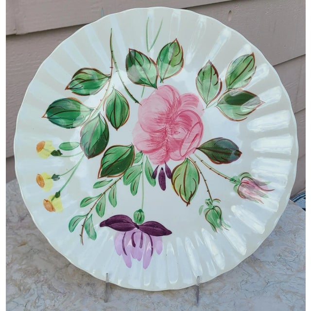 Ceramic LastChance!Blue Ridge Hand Painted Underglaze Southern Potteries, Inc. For Sale - Image 7 of 7