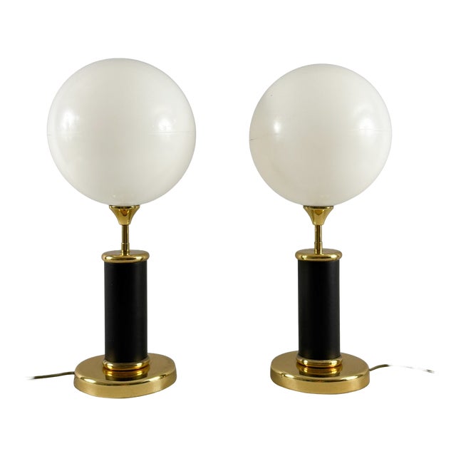 Vintage Table Lamps by Josef Busche, 1980s, Set of 2 For Sale