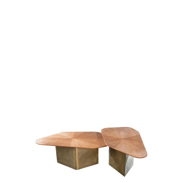 Contemporary Set of 2 Mauricio Nesting Coffee Table Set For Sale - Image 3 of 5