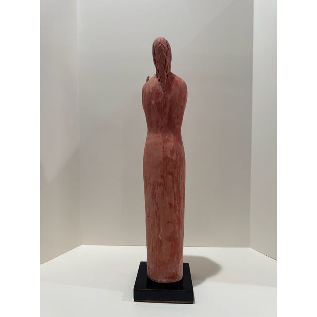 Figurative 1960s Larry Mohr Terracotta Woman Figurative Sculpture Signed From Artist Estate For Sale - Image 3 of 5