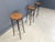 Vintage French Wrought Iron Bar Stools, 1960s, Set of 3 For Sale - Image 6 of 13
