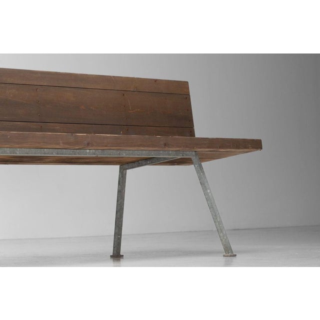 Wood Bench by Nico van der Laan for Pauluskerk, Dongen, 1967 For Sale - Image 7 of 18