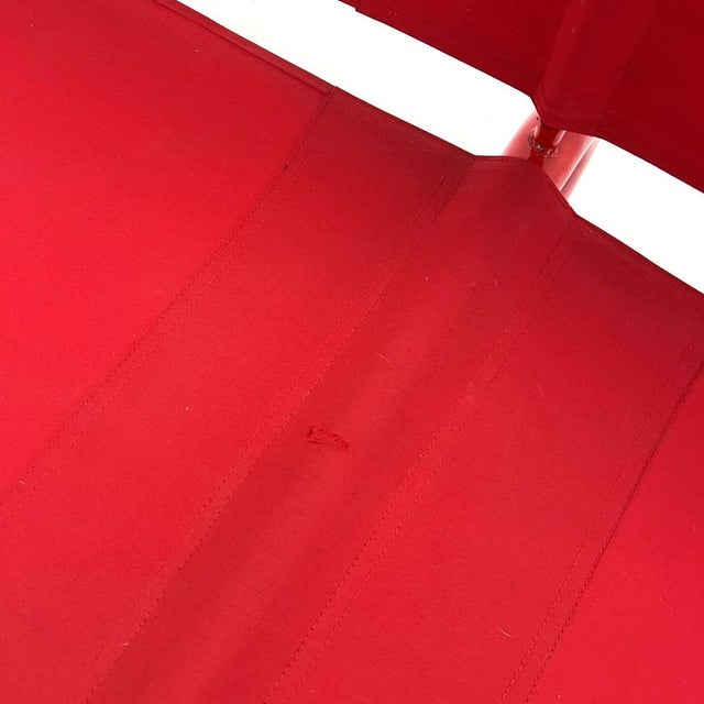 Red 2-Seater Sofa in Metal and Fabric from Thalia & Co, 1980s For Sale - Image 10 of 12