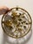 Gold Vintage Mid 20th Century Gold Metal Asian Flower Wall Decor For Sale - Image 8 of 9