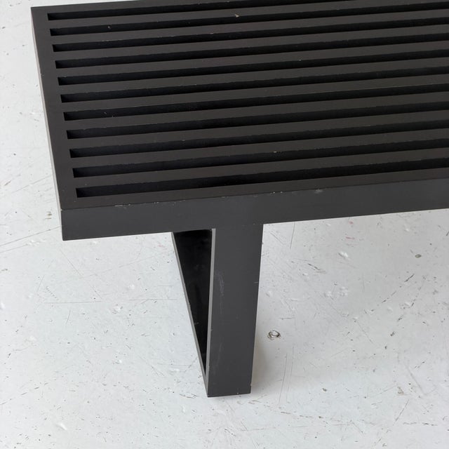 Mid-Century Modern 1990s Nelson Slat Bench by George Nelson for Herman Miller For Sale - Image 3 of 6