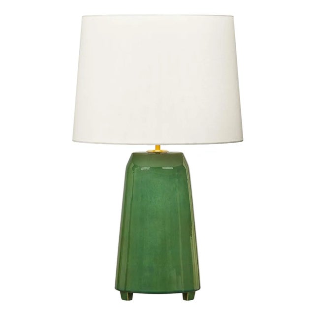 Hable by Visual Comfort Studio Nell Table Lamp in Green Ceramic For Sale