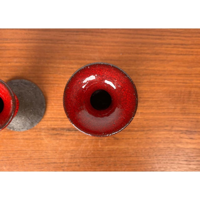 Mid-Century Modern Danish Studio Pottery Candleholder from Lehmann Pottery, 1960s, Set of 2 For Sale - Image 5 of 18