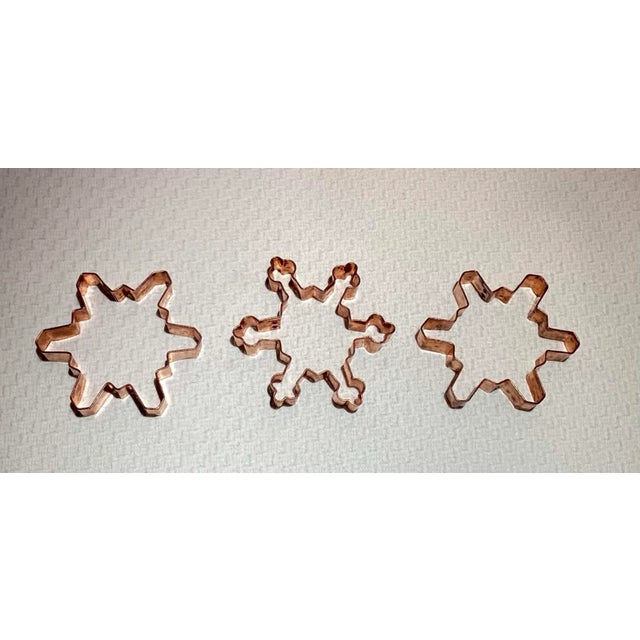 Shabby Chic 2000s Crate and Barrel Copper Cookie Cutters - Set of 6 For Sale - Image 3 of 13