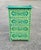Wood Hand‑Painted Moroccan Nightstand / Green Zoua9 Woodwork For Sale - Image 7 of 7