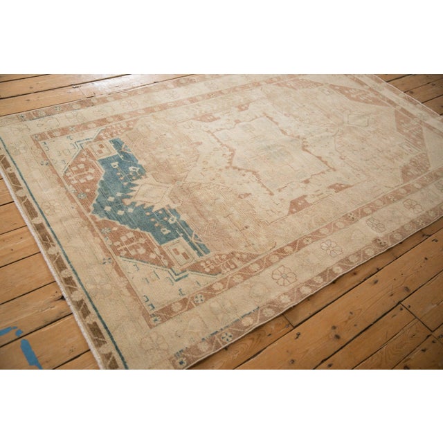 Old New House Vintage Distressed Hamadan Rug - 4'9" x 7'7" For Sale - Image 4 of 11