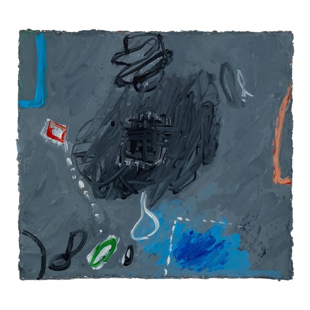 Elfi Schuselka Abstract Composition Oil on Canvas For Sale