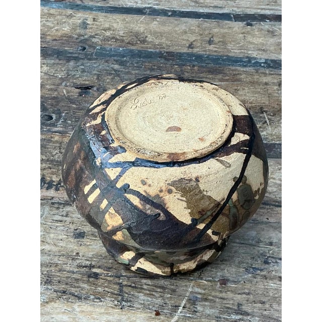 Vintage Abstract Ceramic Vase For Sale - Image 11 of 12