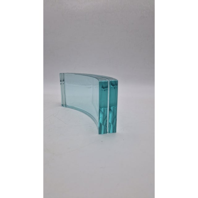 Vintage Photo Frame in Curved and Cut Glass from Fontana Arte, 1960s For Sale - Image 9 of 16