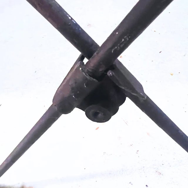 Mid 20th Century Mid-Century Wrought Iron Knoll-Style Butterfly Chairs - A Pair For Sale - Image 10 of 11