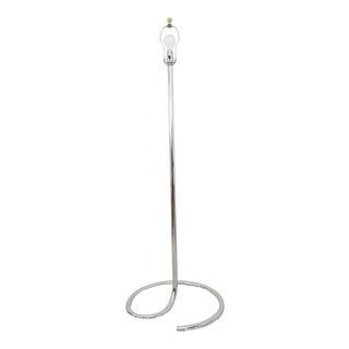 1930s Mid-Century Modern Chrome Tubular Steel Sculptural Floor Lamp For Sale