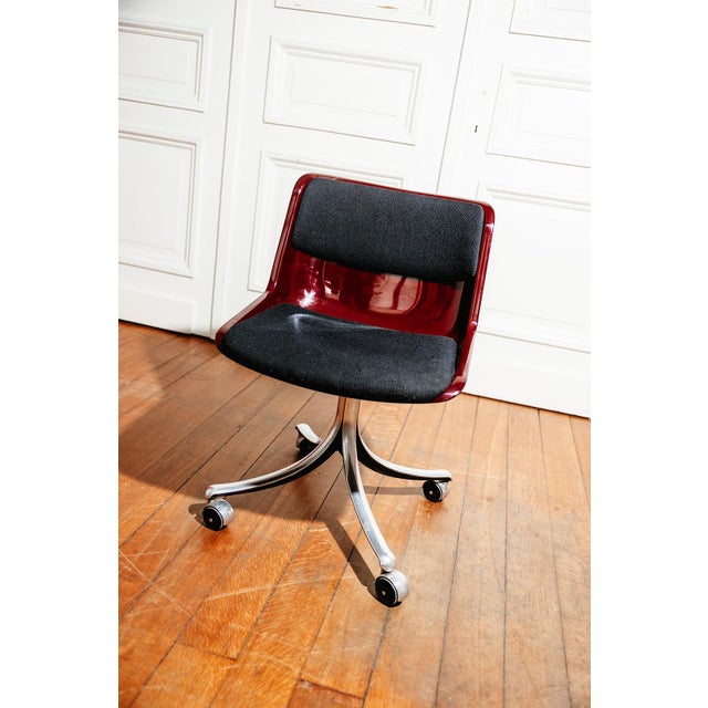 Modus Desk Swivel Chair by Osvaldo Borsani for Tecno, Italy, 1980s For Sale - Image 3 of 9